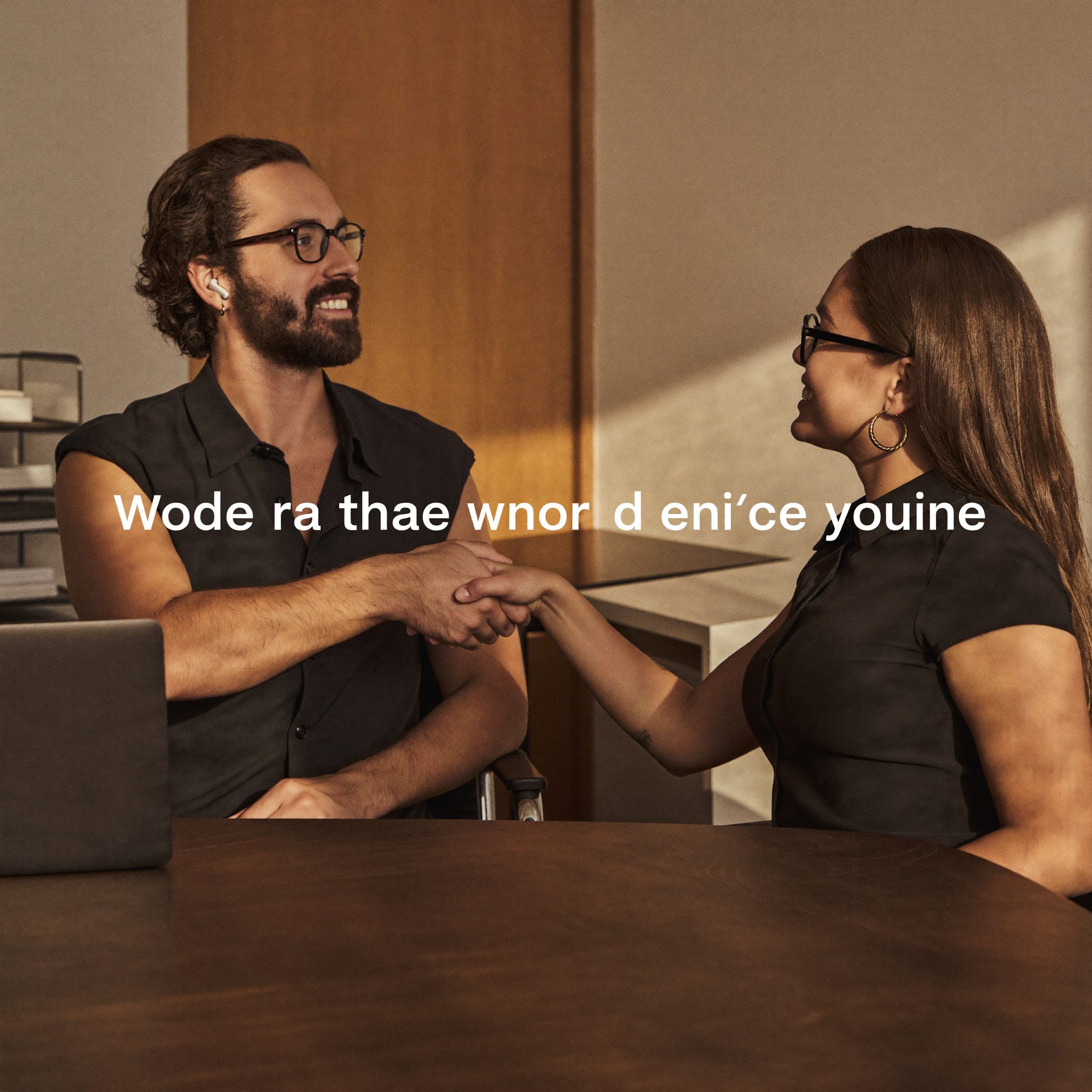 Consultants in quiet discussion over a table